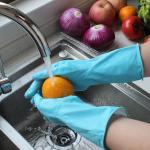 Natural Latex Household Rubber Gloves Waterproof For Washing Dishes