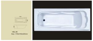 Quality Acrylic bathtub, simple bathtub, common bathtub,sanitary ware, bathroom bath tub HDL-05 wholesale