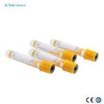 Gel & Clot Activator Additives Blood Collection Tube Yellow Color