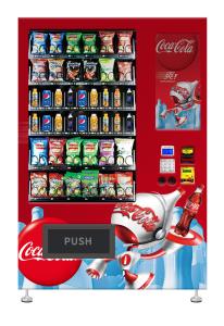 Quality Snack Food And Cool Drink Vending Machines 24V Electric Heating Defogging, 22 inch Touch Screen Vending, Micron wholesale