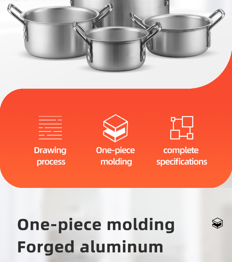 Hot Selling Kitchen Cooking Pot 5 PCS 7 PCS Cookware Sets Aluminum Soup Pot Set With Lid