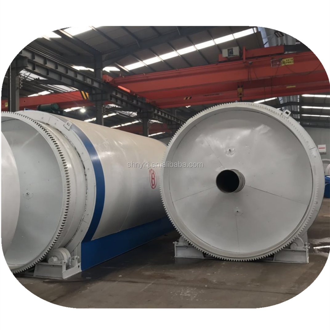 Energy Mining 12 Tons Scrap Tire Pyrolysis Plant Q245R Boiler Steel Reactor Material