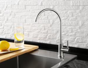 Quality Polished Brushed Stainless Steel Kitchen Faucets Not Easy To Rust Long Life wholesale
