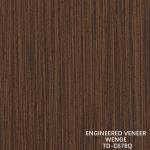 Engineered Wood Veneer Slice Cut Wenge Quarter Grain Good Price For Hotel