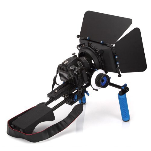 DSLR RIG Kit Shoulder Mount+Follow Focus+MatteboxFor dv / dslr Camera Canon 550D 500D