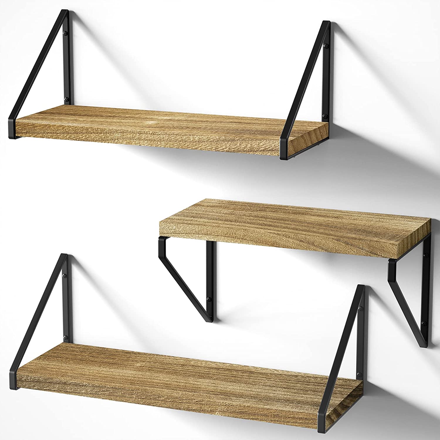 Metal Floating Shelf Brackets 7.64*6.61*2.72cm Single-side Structure DIY Decorative