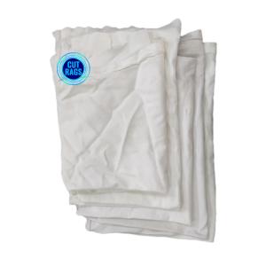 Quality 100% reused 10 KG bales 100 cotton wholesale direct cheap textile waste white cotton knit bag rags wholesale