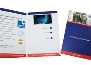 Quality Full colors LED Video Brochure Card , graduations / birthday parties video booklet wholesale