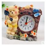 New creative gift product bear resin alarm clock toy