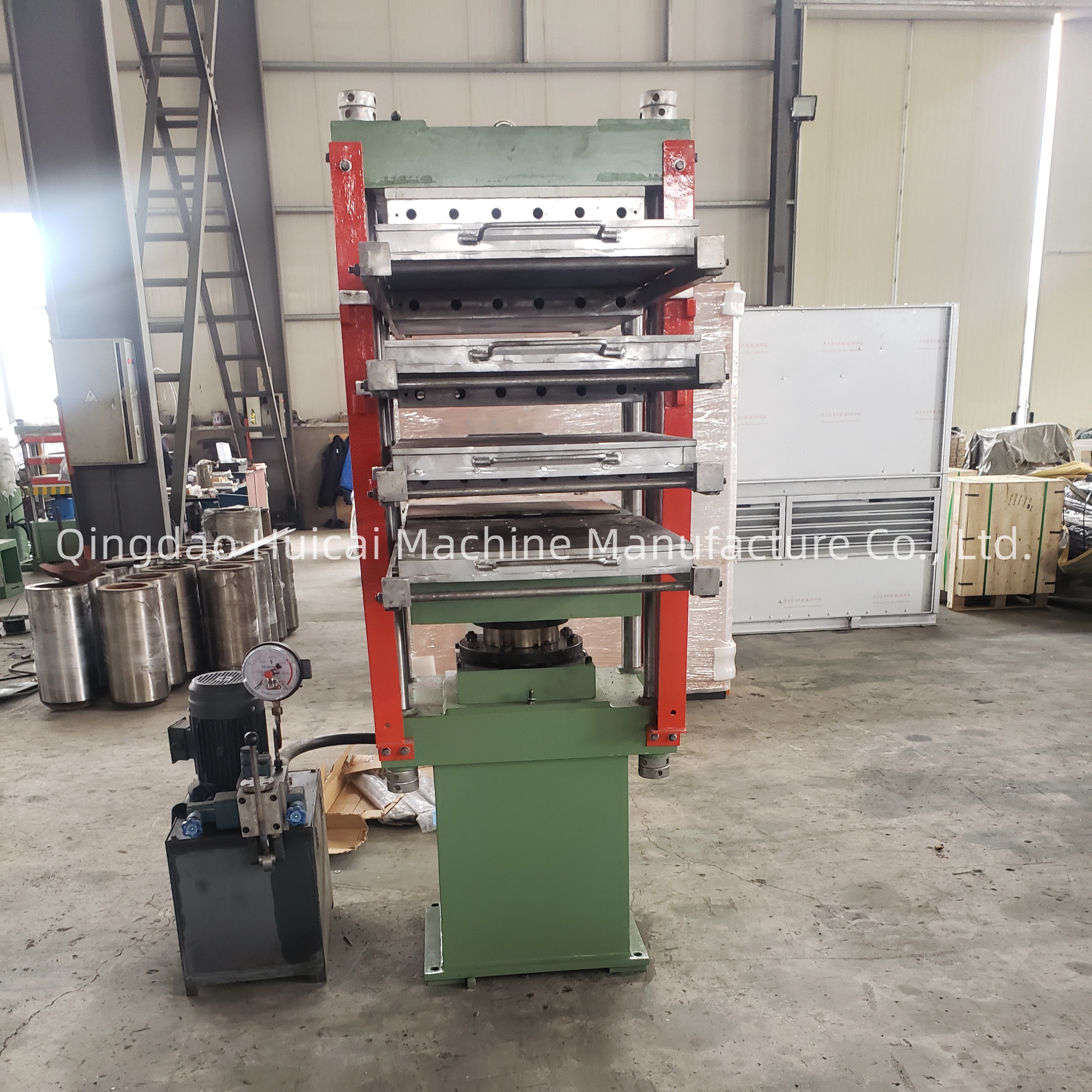Rubber Products Recycling Tile Vulcanizing Press Machine for Rubber Floor Tile Curing