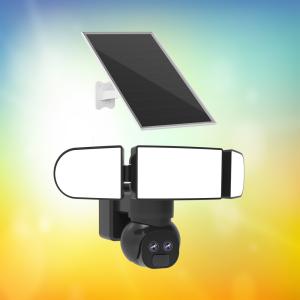 Quality 6MP 4G Solar Security Camera 8W Solar Panel 19200mAh Battery Powered wholesale