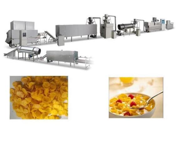Crispy Corn Flakes Production Line , SS Material Breakfast Cereals Making