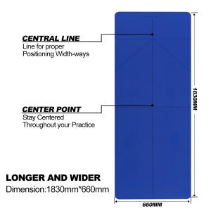 Quality Blue Color Durable 6mm Yoga Mat / Unique Design Toxic Free Yoga Mat wholesale