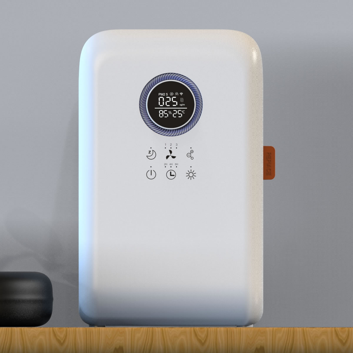 Homefish OEM UV Hepa Air Purifier Negative Ions Air Cleaner Ture Hepa Filter Desktop Tuya Wifi Air Purifier With Humidification