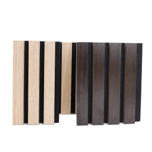 Quality Sound Proof Acoustic Slat Wood Wall Panel Polyester Wooden Acoustic Panels wholesale