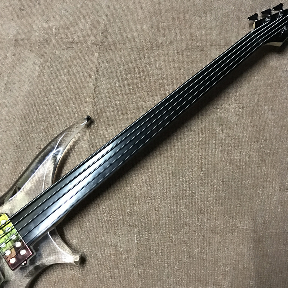 High quality LED light acrylic electric guitar rosewood fingerboard, free shipping