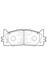 Quality Toyota Camry 2.0L/2.4L Ceramic Toyota Camry Front Brakes Replacement D1293/D1222 04465-06080 wholesale