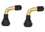 Snap In 90° Bend Brass Valve Stem PVR50 EPDM Material For Electric Bicycles