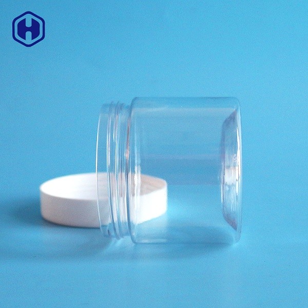 Nontoxic Round Plastic Containers With Screw On Lids Eco Friendly