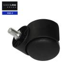 Nylon 50mm Swivel Chair Wheel Replacement Circlip / Thread Universal Caster