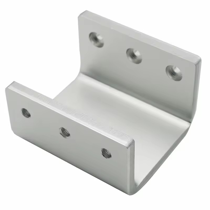 Customized Metal Stamping Fabrication Aluminium Alloy I Shaped Angle Support Bracket