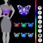Butterfly 3D Night Light 7 Colors Change with Remote Control As Birthday Gifts
