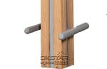 wooden street lamp outdoor fitness leg exercise machine