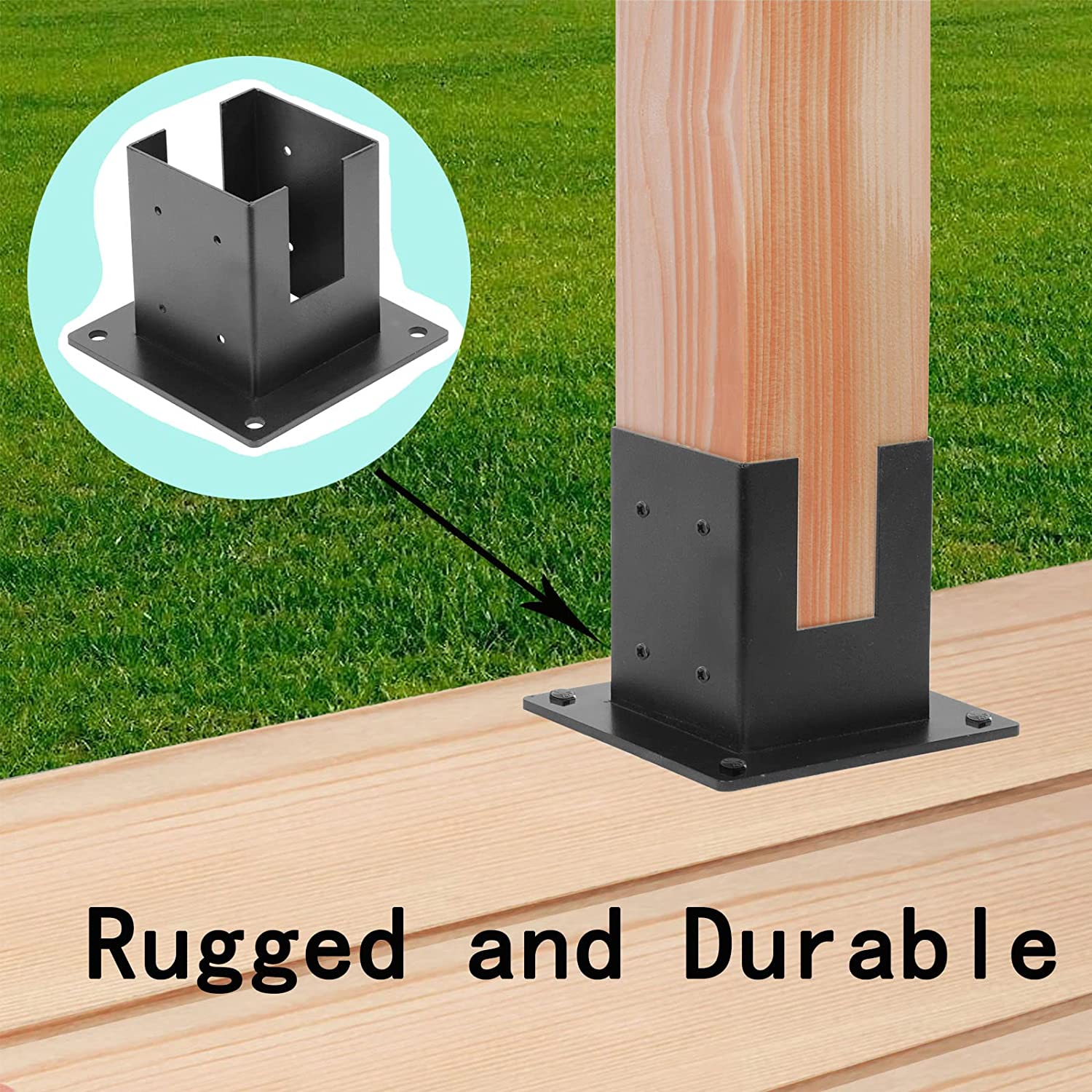 Easily Assembled Steel Pergola Kit Heavy-duty Corner Connector Brackets for Wood Stand