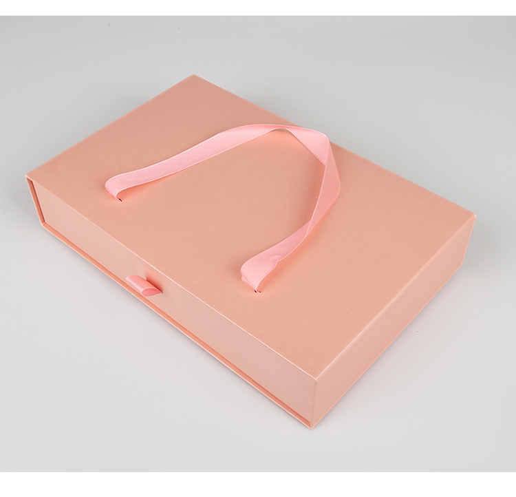 Drawer Type Storage Cardboard Box Luxury Jewelry Ribbon Bow Gift Box With Handle