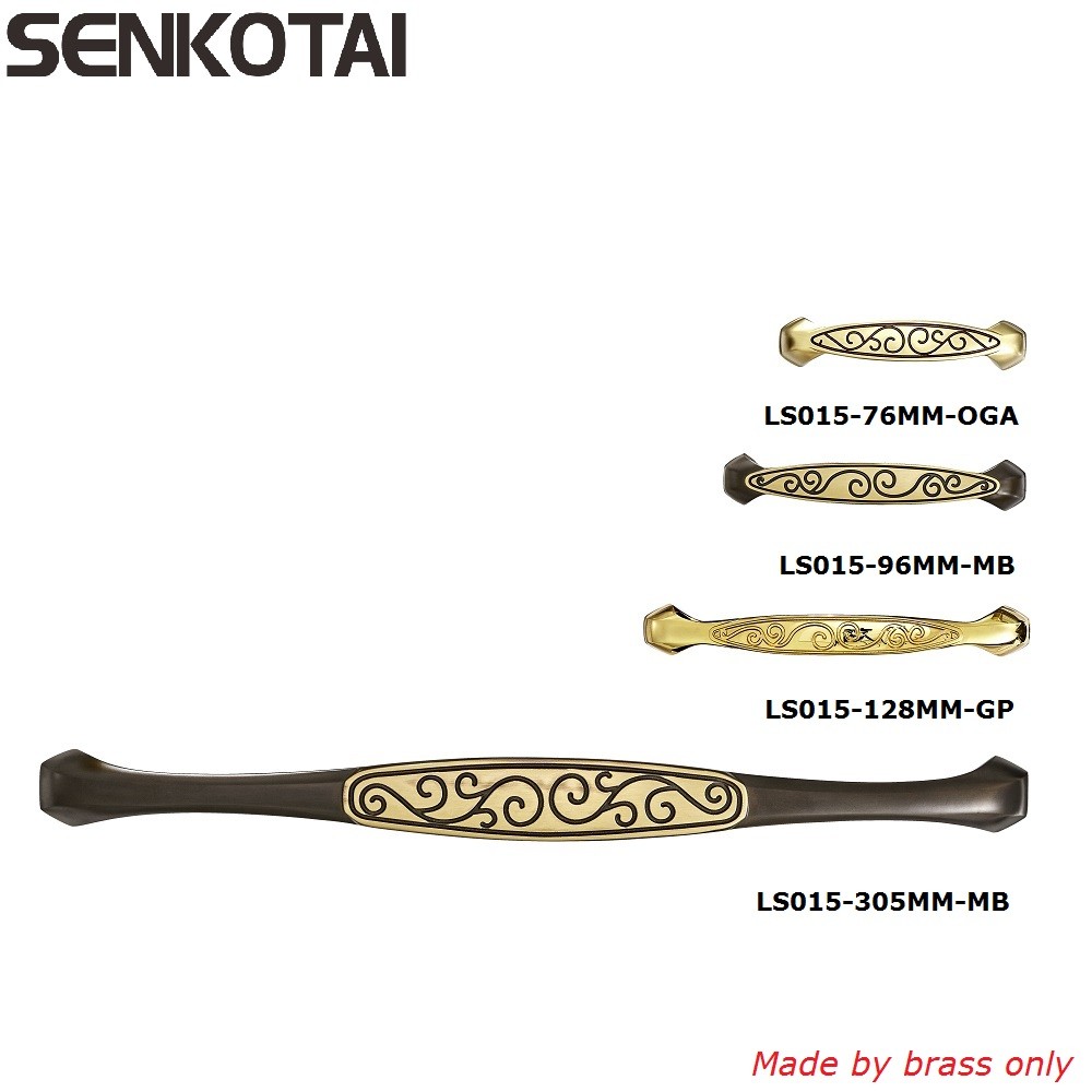 Solid Oil Rubbed Bronze Cabinet Hardware Handle Pull Antique Brass Flower Dresser Wardrobe