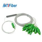 1X8 1x16 Tube Steel Fiber Optic Splitter 2.0mm Cable SC/APC PC UPC Connector