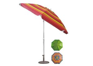Quality Courtyard Folding Beach Umbrella , Outdoor Parasol Umbrella UV Resistant wholesale