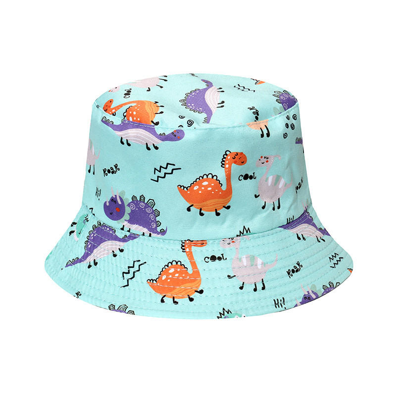 Cute Cartoon Dinosaur Fisherman Hat Sunshade Sun Protection Casual All-Match Bucket Hat