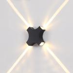 Outdoor Wall Lamp Aluminium 155x155x40MM Black 220V