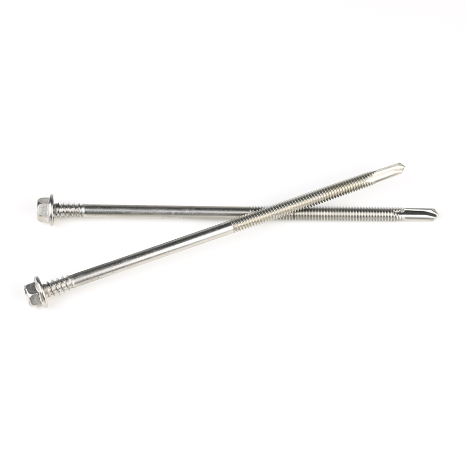 Torx Drive Double Thread Ss410 Stainless Steel Self Drilling Screws 5 Point Hex Head