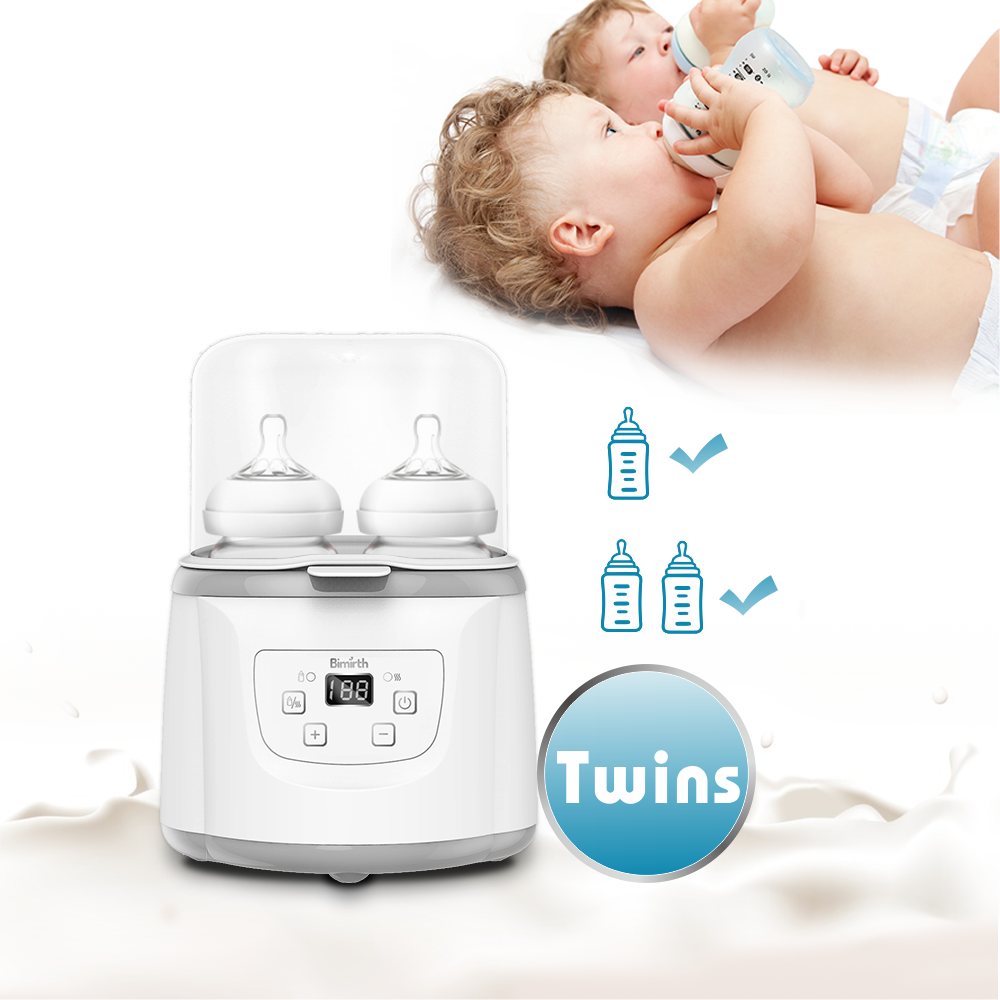 Adjustable Temperature Electric Baby Double Bottle Warmer PC ABS Electric Bottle Heater