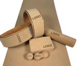 Custom printed eco friendly gym cork yoga balls cork yoga wheel matting