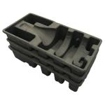 Eco Friendly Colored Paper Trays Dry Pressed Black Color Staticproof