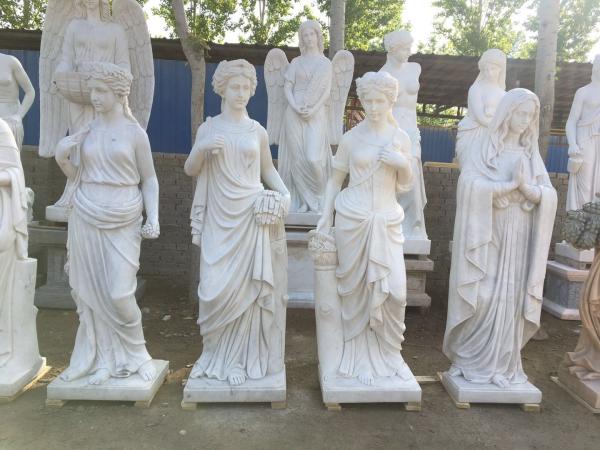 Indoor grace lady marble sculptures park marble stone statues ,China stone