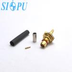 BMA Male Threaded Installation RF Coaxial Connector With RG316/U Cable