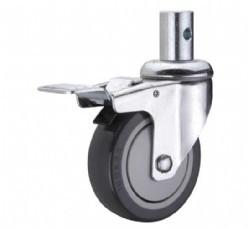 Quality Stainless Steel PU Caster with Brake wholesale