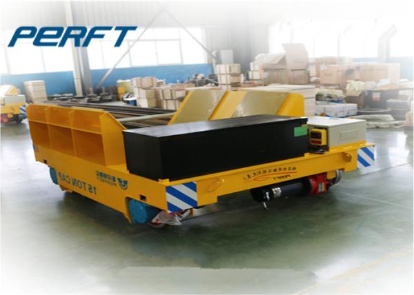 PLC System Remote Controlled Battery Motorized Steel Coil Transfer Car on Rails