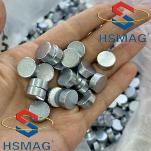Quality ISO9001 Round Cylinder SmCo Permanent Rare Earth Magnet Zn Coated Anti Oxidation wholesale