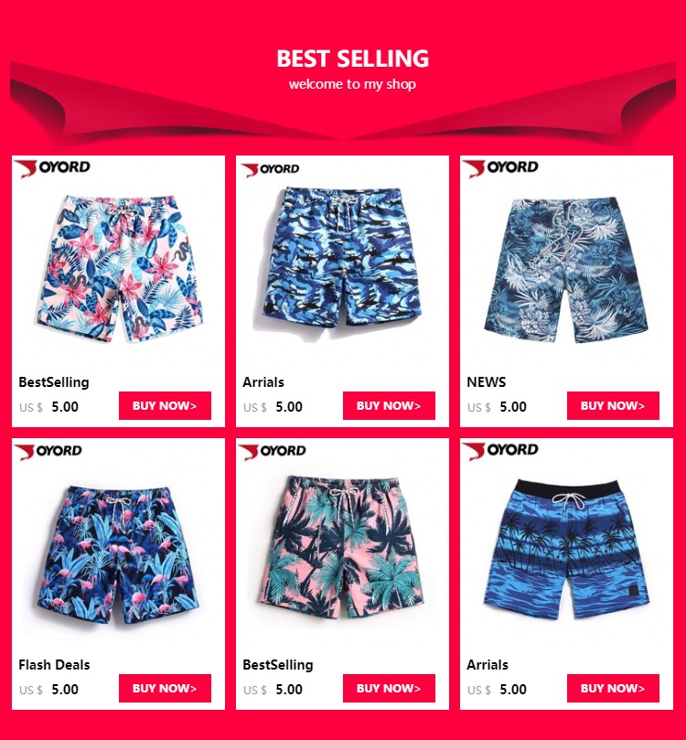 Swimwear Cool Beach Shorts , Mens Beach Trunks Eco Friendly Water Soluble
