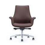 Brown Ergonomic Lifting Chair Swivel Leather Recliner Chair