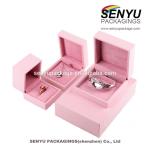 Small Velvet Luxury Ring Jewelry Box Custom Personalized Wedding Romantic Sweet