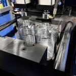500BPH Semi Auto Double Station Blow Molding Machine 2 Cavity