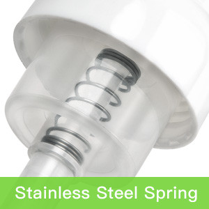 8oz Wavy Shape HDPE Mousse Foaming Bottle With 3cc Output