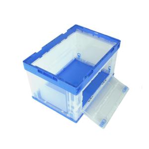Quality Sides Open 100% Virgin PP Plastic Collapsible Storage Crate For Garment wholesale