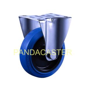 Quality 5 Inch Rubber Caster Wheels , 440Lbs Euro Style Industrial Swivel Casters wholesale